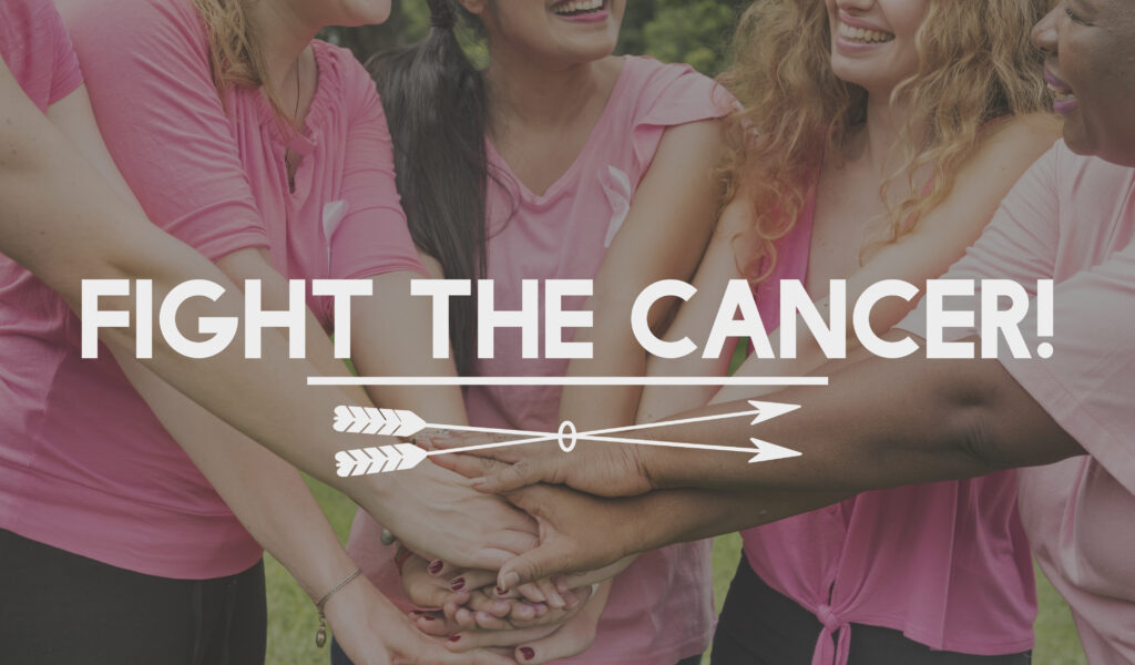 fight the cancer team support concept